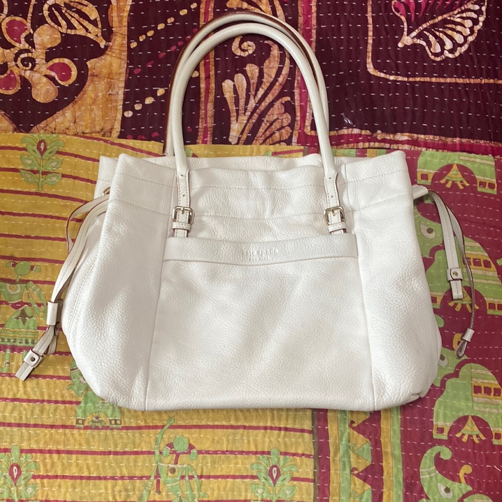 Kate Spade White Leather Satchel